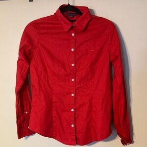 Brooks Brothers Red Button-Up Blouse